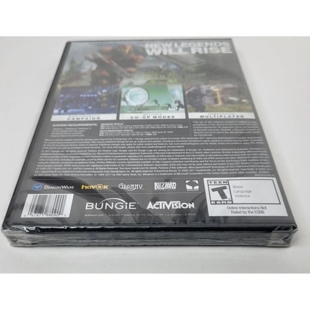 Destiny 2 PC Game Download Only‎ Bungie Activision New Sealed 2017